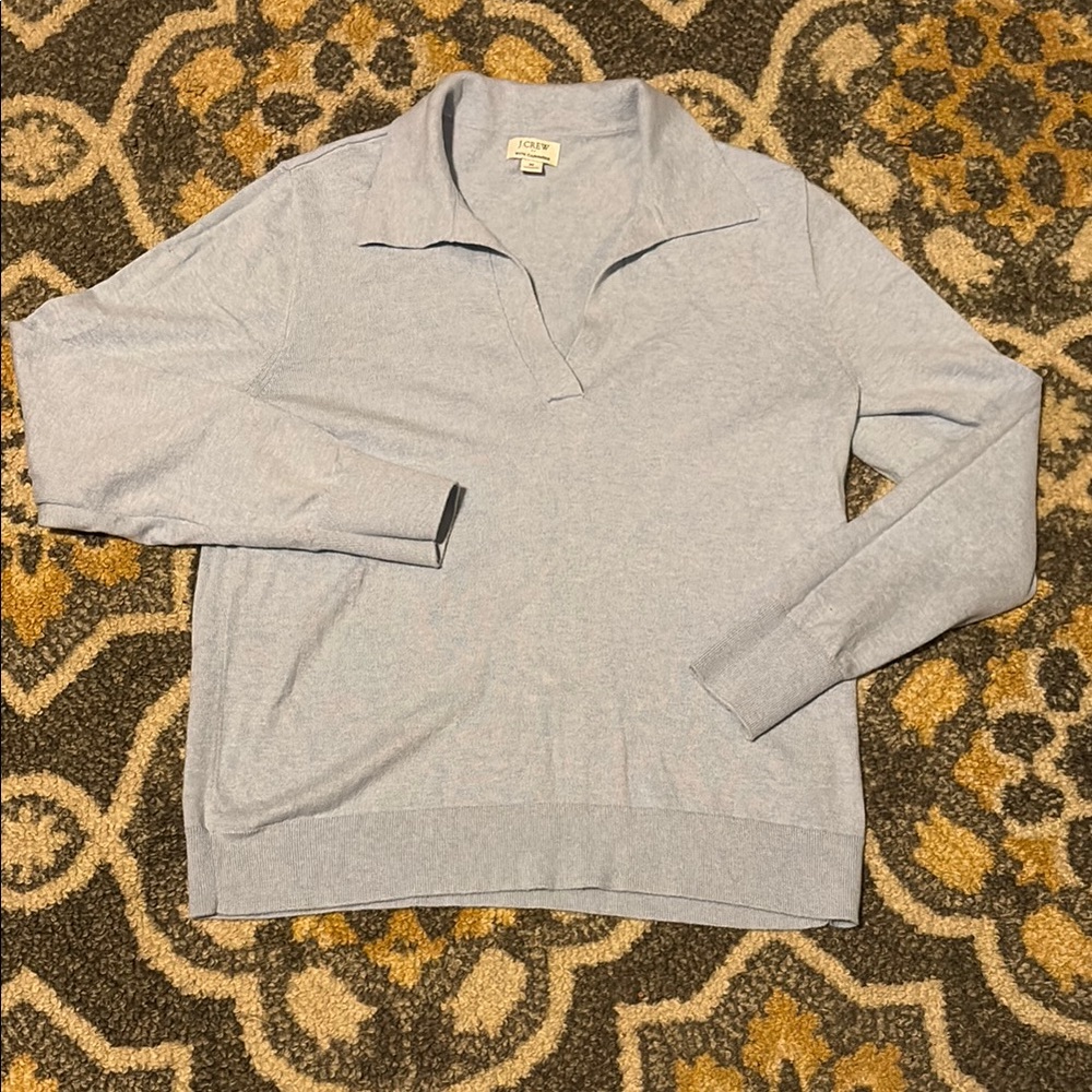 J. Crew Woman’s Light Blue Sweater w/cashmere SzM